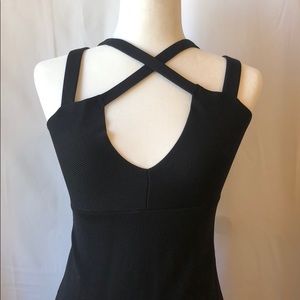 Black bodycon dress